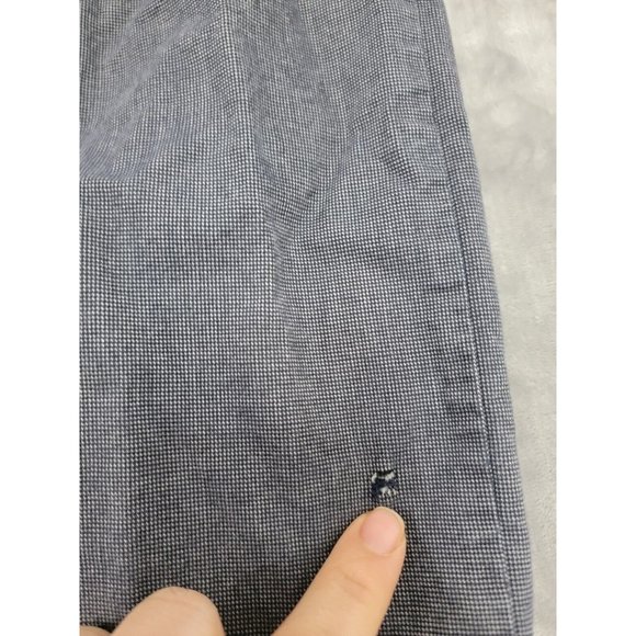 HUGO BOSS Maine1-10 Men Stretch Pants 36x35 Black Gray Straight FLAWED NO BUTTON - Picture 4 of 11